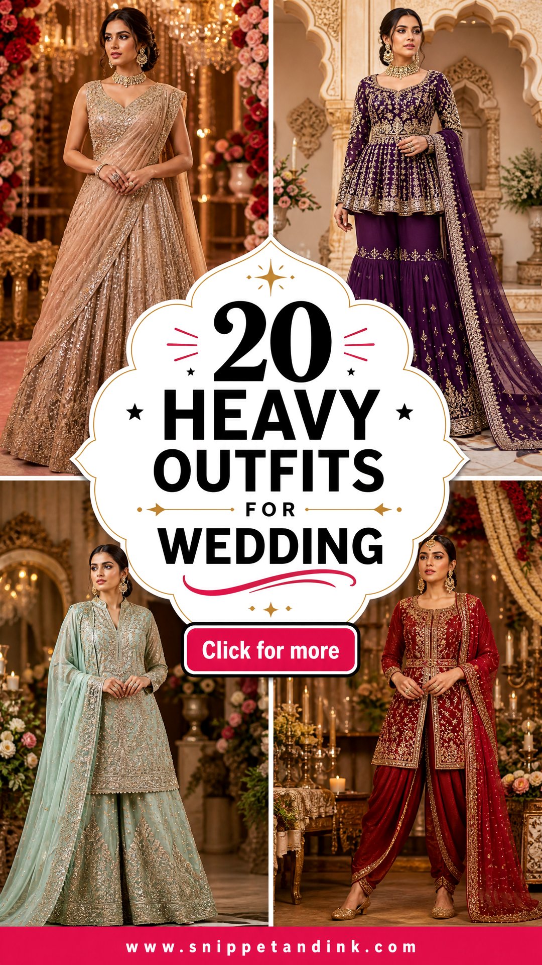 20 Heavy Outfits for Wedding Elegant Looks for Every Bride - 20 Heavy Outfits for Wedding: Elegant Looks for Every Bride