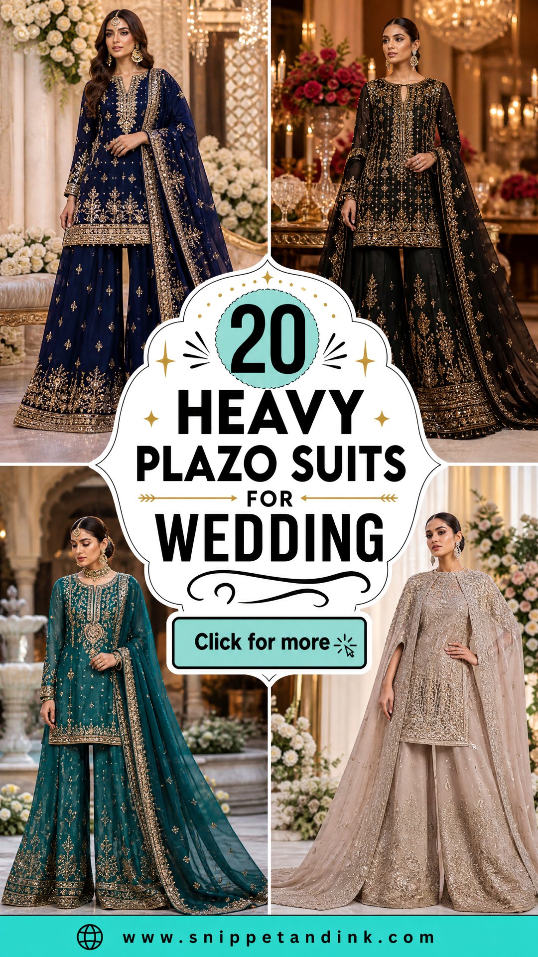 20 Heavy Plazo Suits for Wedding Regal Bridal Style Guide - 20 Heavy Plazo Suits for Wedding: Regal Bridal Style Guide