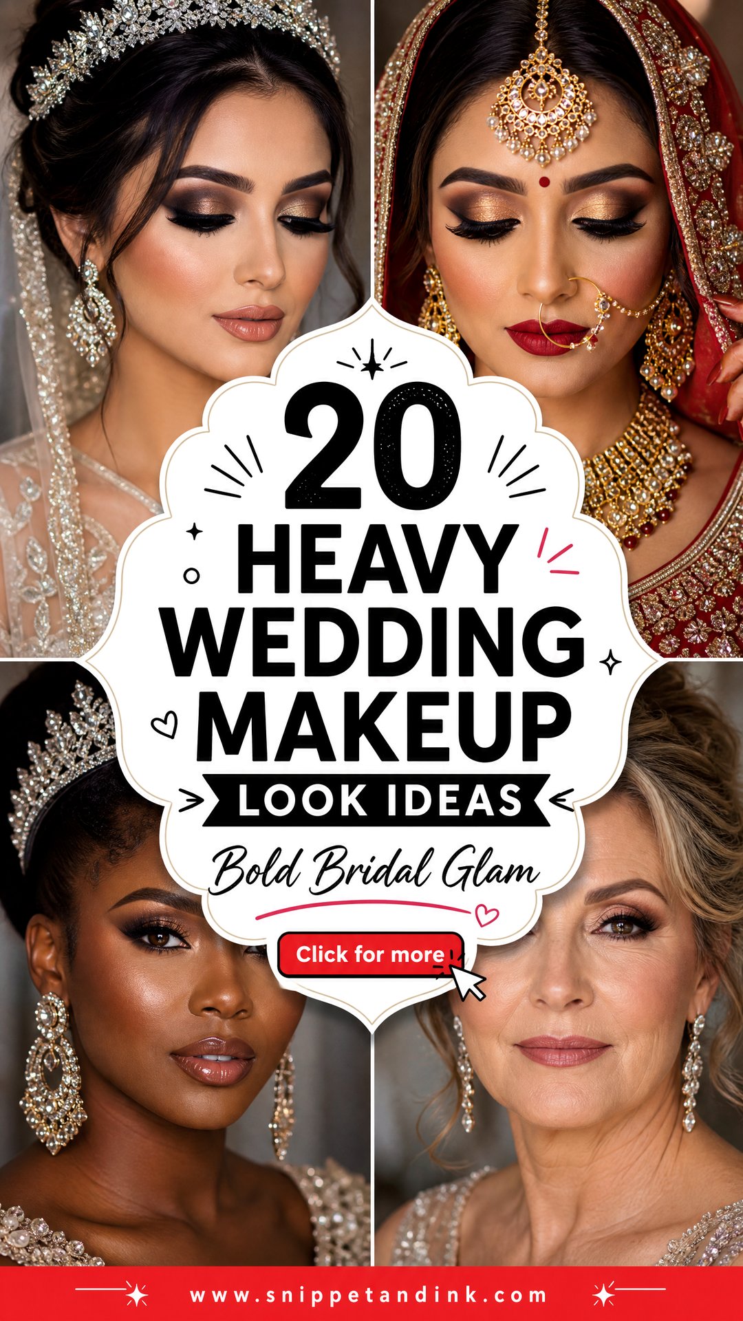 20 Heavy Wedding Makeup Look Ideas for Bold Brides - 20 Heavy Wedding Makeup Look Ideas for Bold Brides