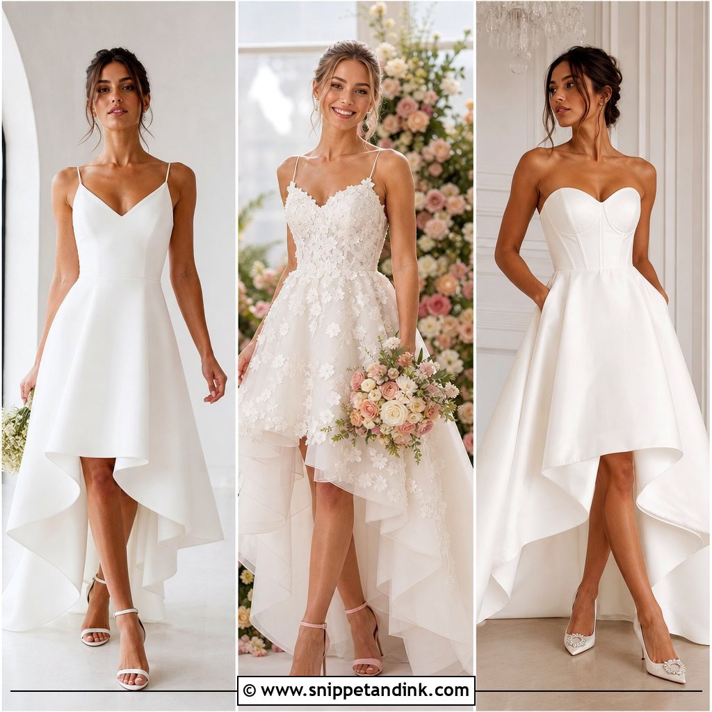 20 Hi Low Wedding Dress Ideas for a Modern Bridal Statement