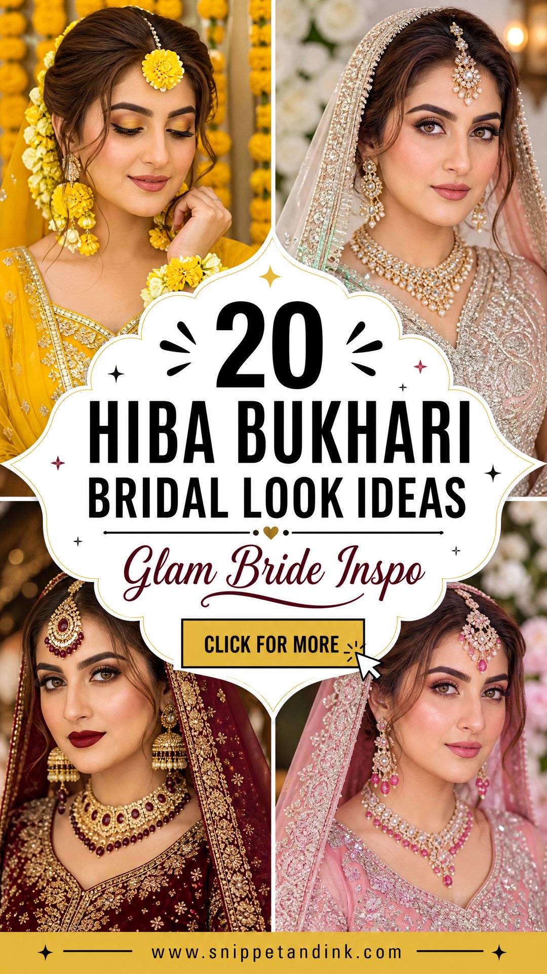 20 Hiba Bukhari Bridal Look Ideas for Glam Brides - 20 Hiba Bukhari Bridal Look Ideas for Glam Brides