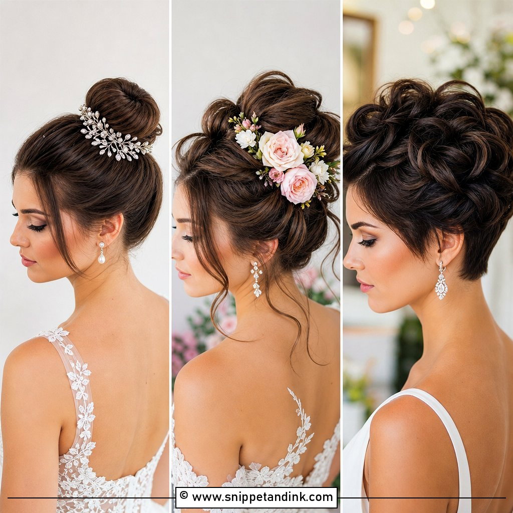 20 High Bridal Hair Updo Ideas for Chic Wedding Style