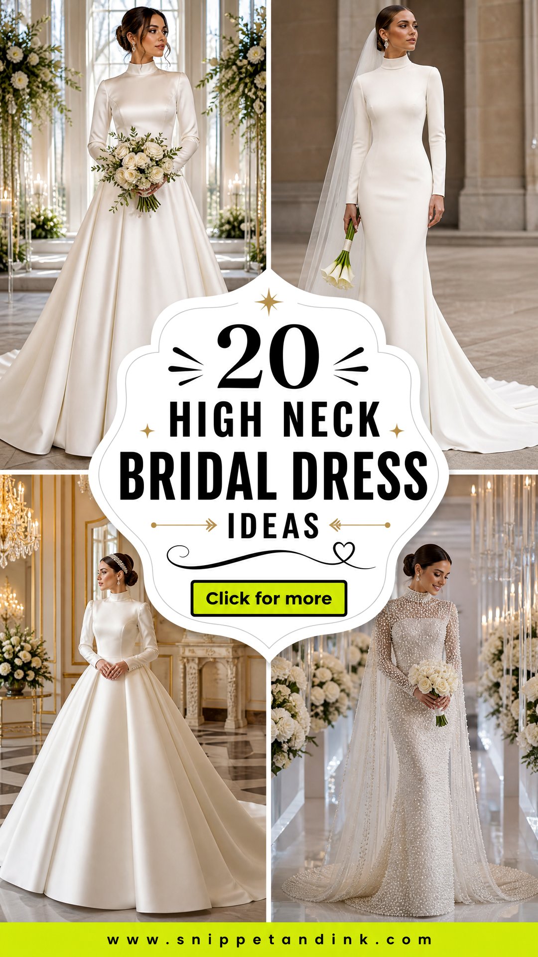20 High Neck Bridal Dress Ideas Elegant Looks for Modern Brides - 20 High Neck Bridal Dress Ideas: Elegant Looks for Modern Brides