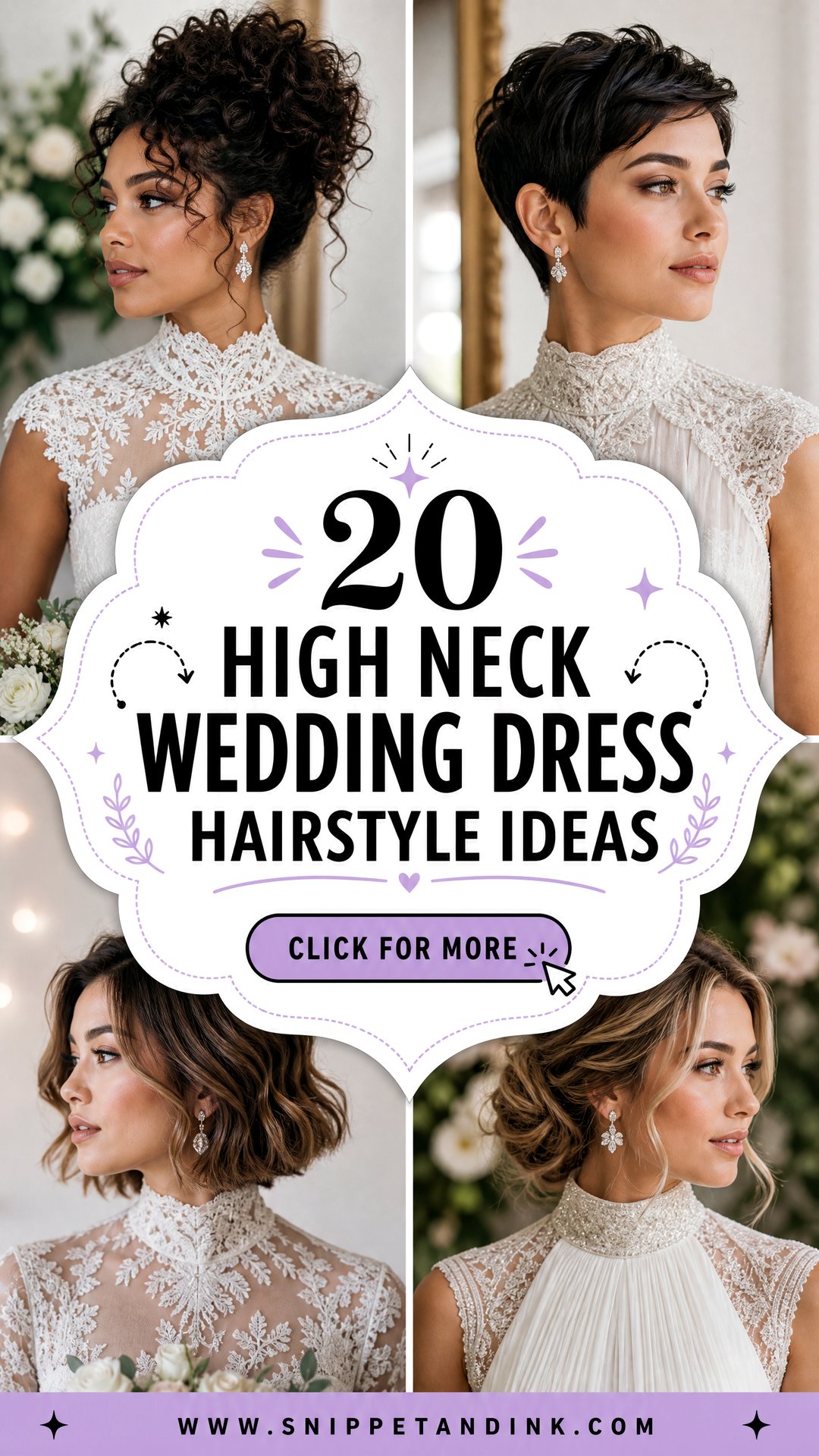20 High Neck Wedding Dress Hairstyle Ideas Chic Bridal Pairings - 20 High Neck Wedding Dress Hairstyle Ideas: Chic Bridal Pairings