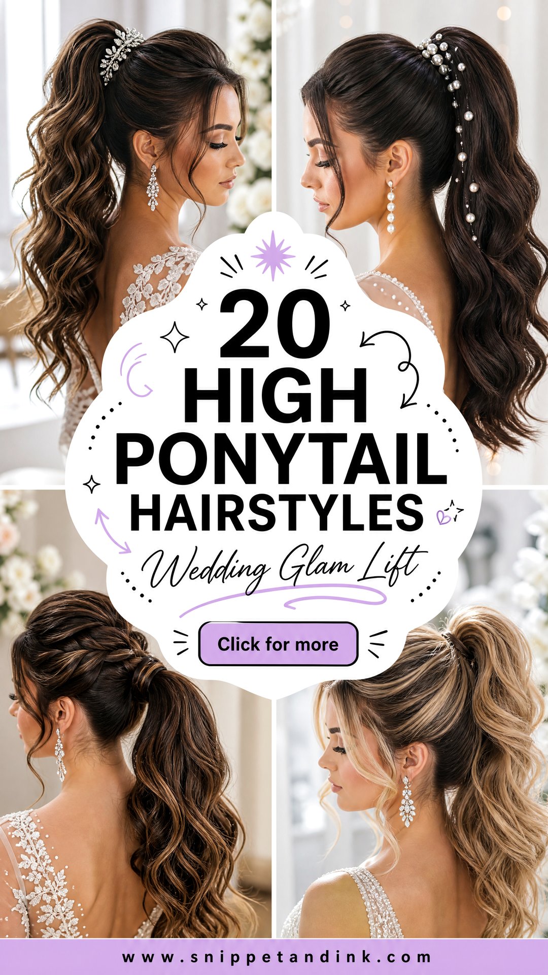 20 High Ponytail Hairstyles for Wedding Glam and Lift - 20 High Ponytail Hairstyles for Wedding Glam and Lift