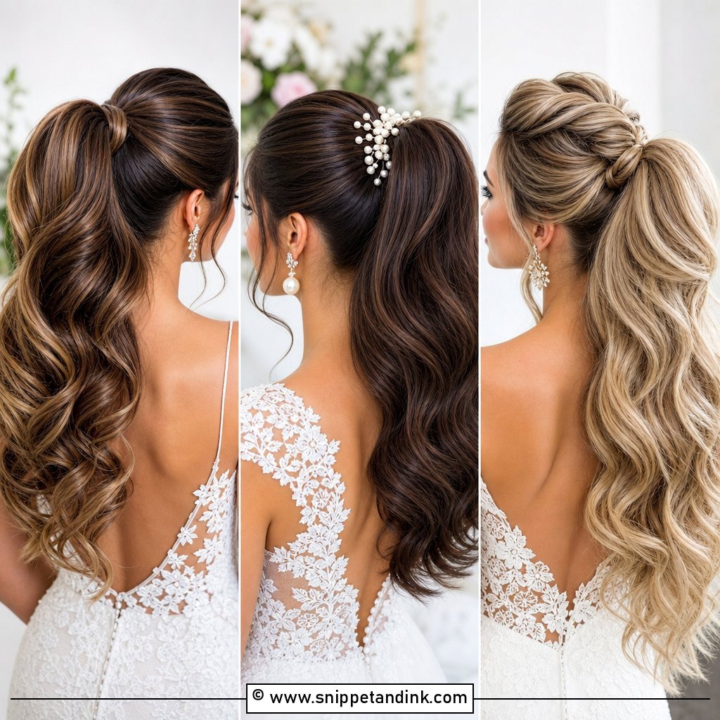 20 High Ponytail Hairstyles for Wedding Glam and Lift