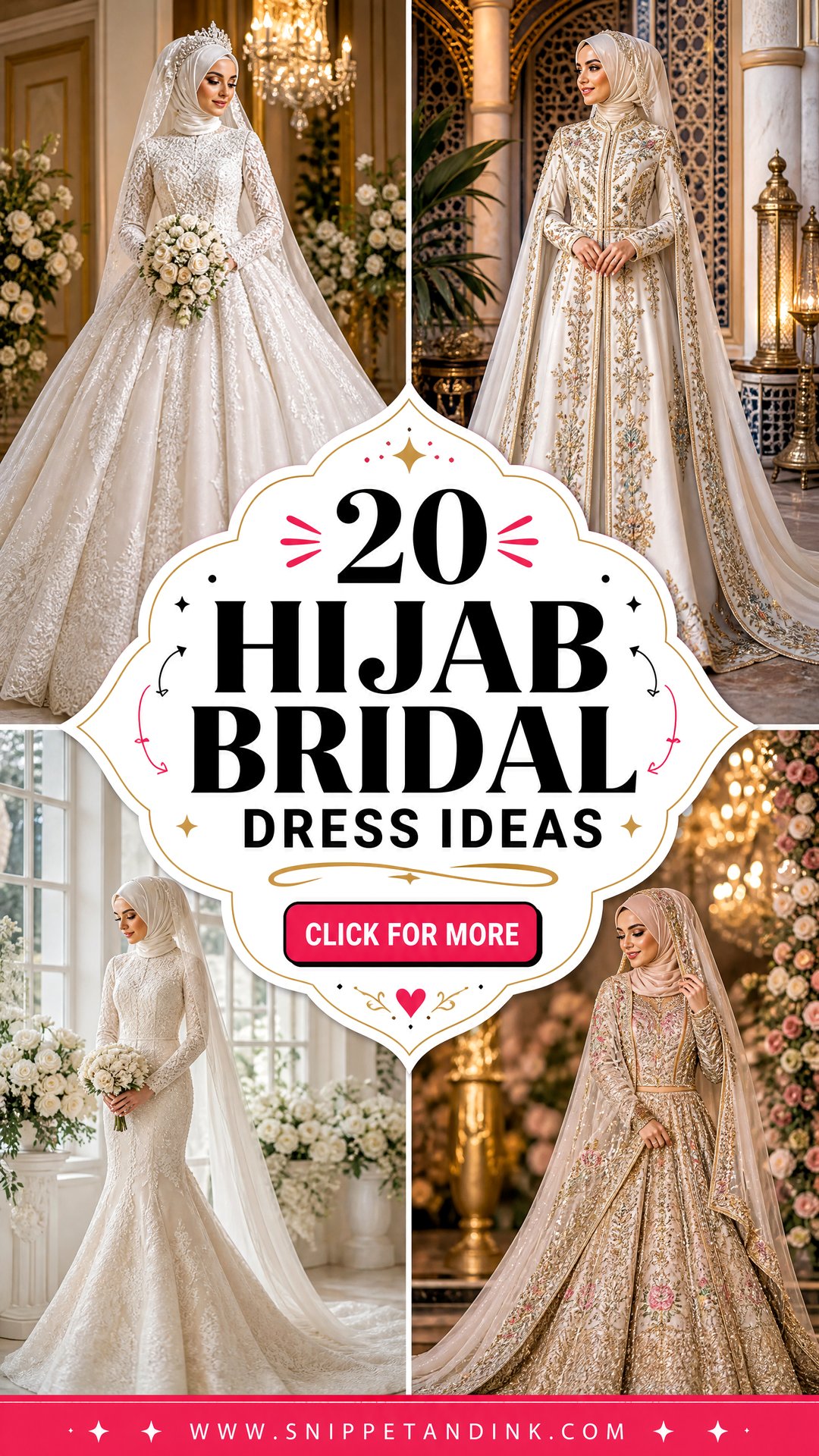 20 Hijab Bridal Dress Ideas for an Elegant Modern Bride - 20 Hijab Bridal Dress Ideas for an Elegant Modern Bride