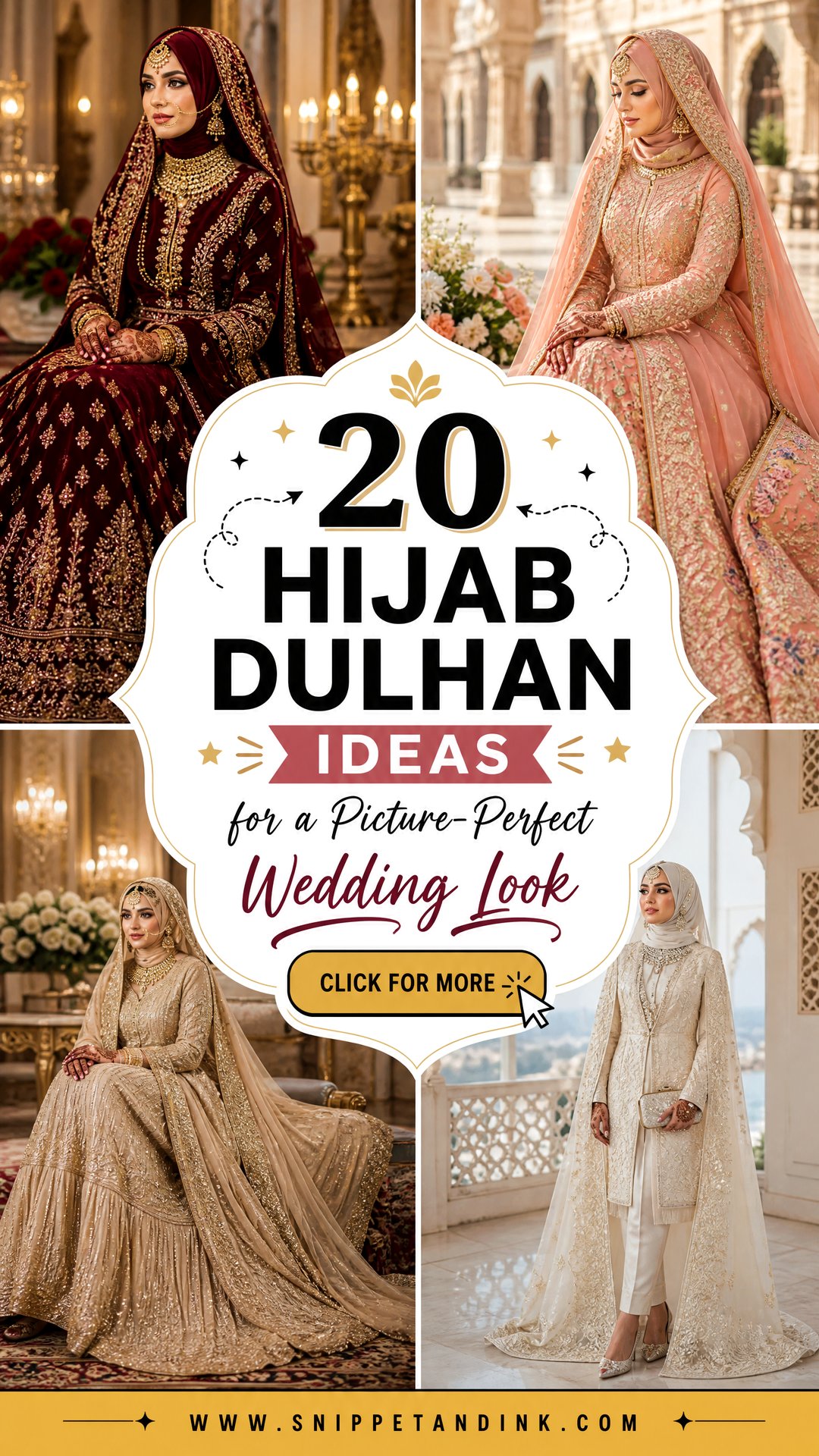 20 Hijab Dulhan Ideas for a Picture-Perfect Wedding Look - 20 Hijab Dulhan Ideas for a Picture-Perfect Wedding Look