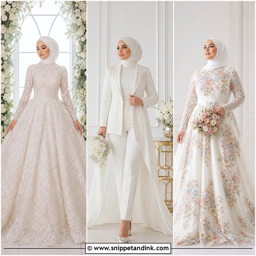 20 Hijab in Wedding Ideas for a Graceful, Modern Bridal Look