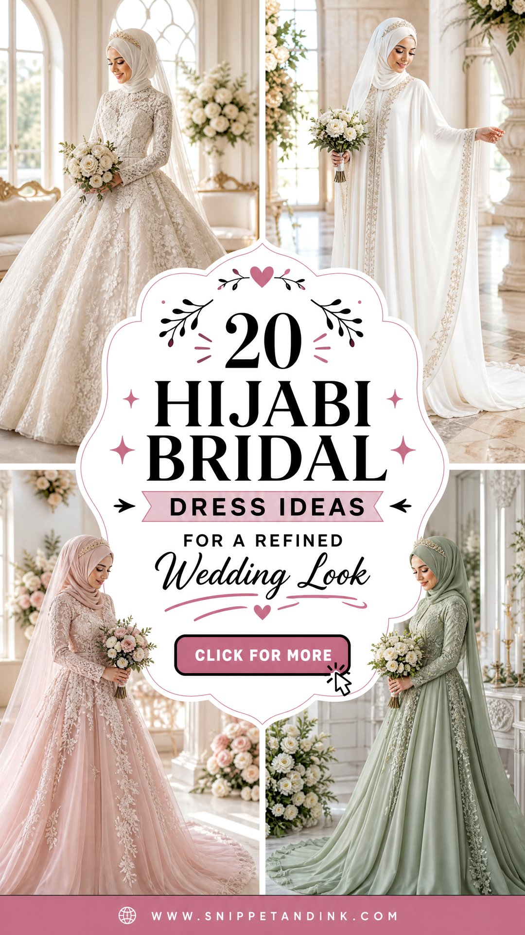 20 Hijabi Bridal Dress Ideas for a Refined Wedding Look - 20 Hijabi Bridal Dress Ideas for a Refined Wedding Look
