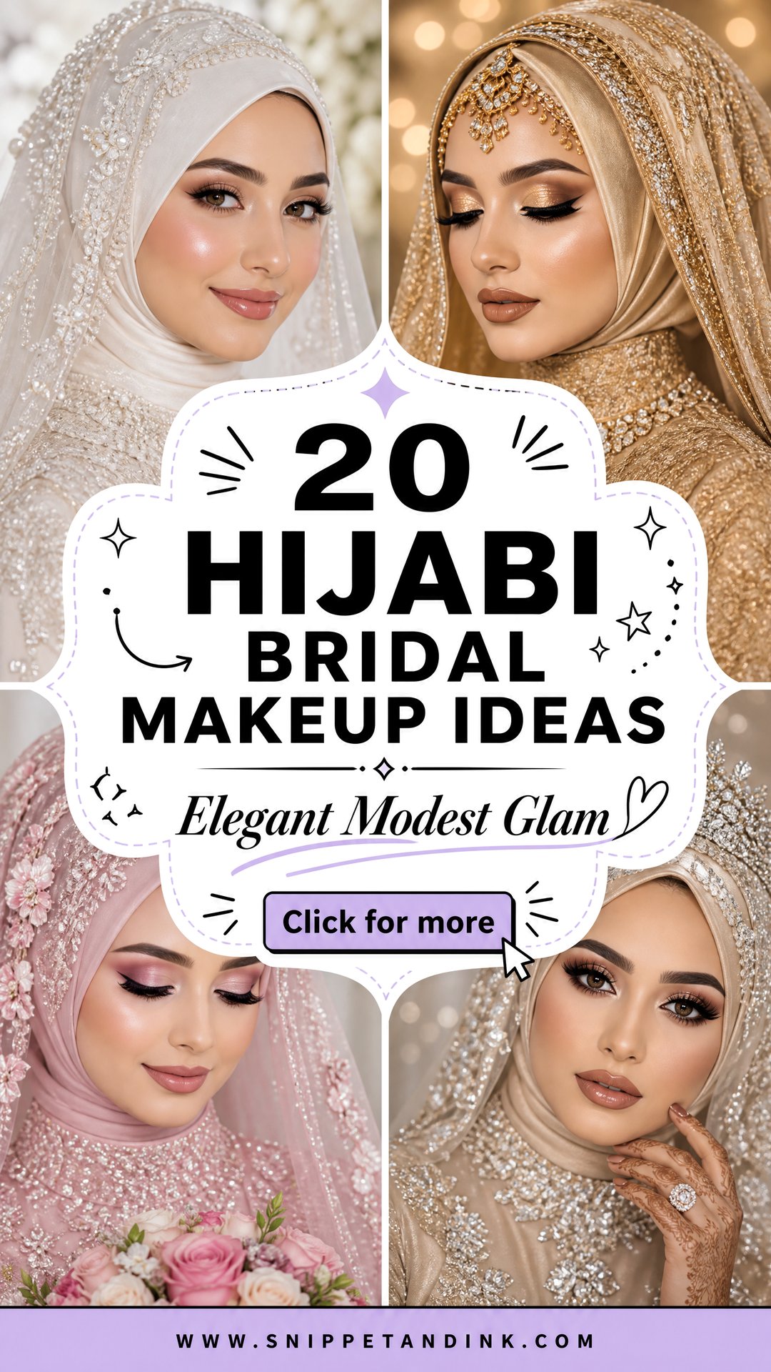 20 Hijabi Bridal Makeup Ideas for Elegant Modest Brides - 20 Hijabi Bridal Makeup Ideas for Elegant Modest Brides