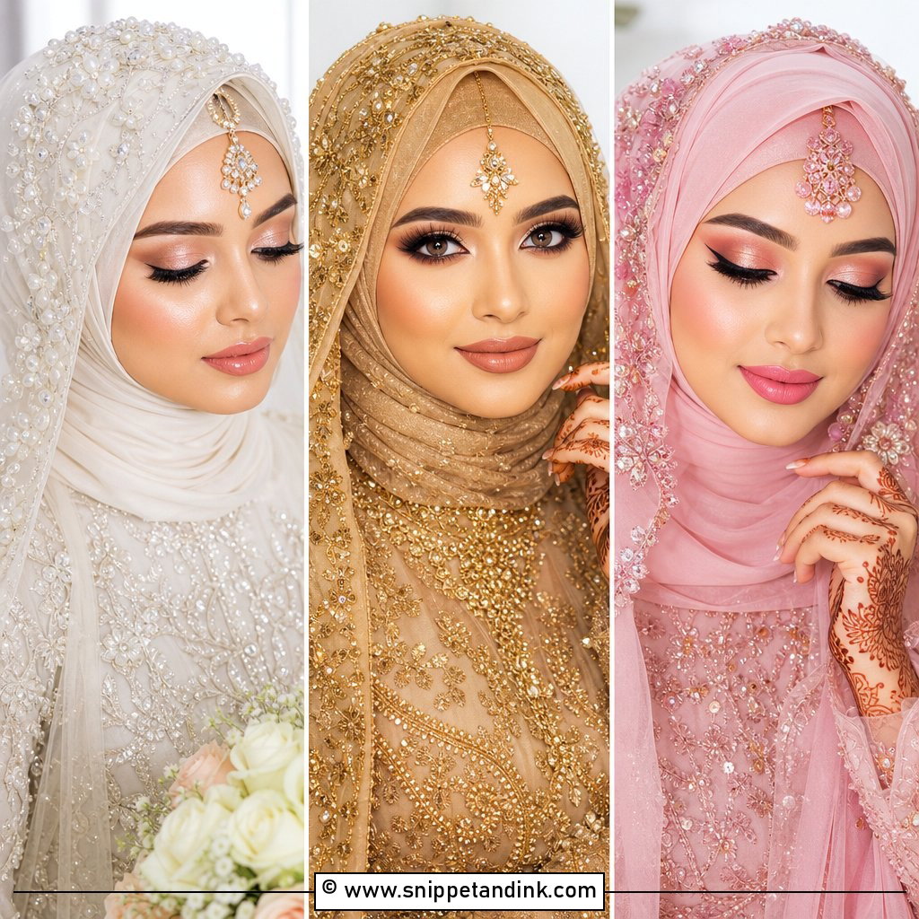 20 Hijabi Bridal Makeup Ideas for Elegant Modest Brides