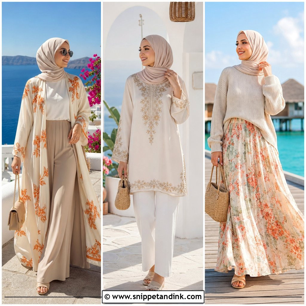 20 Hijabi Honeymoon Outfits for Chic Modest Romantic Getaways