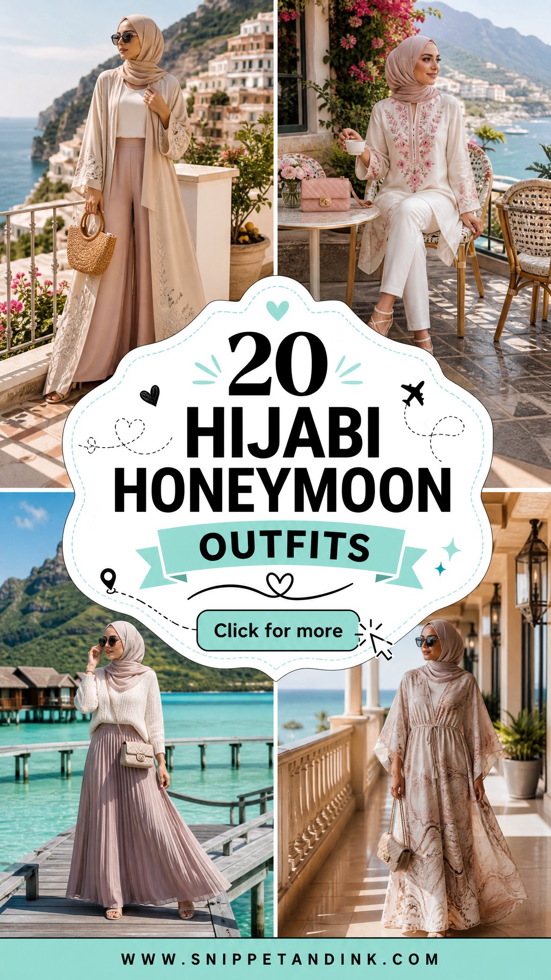 20 Hijabi Honeymoon Outfits for Chic Modest Romantic Getaways - 20 Hijabi Honeymoon Outfits for Chic, Modest Romantic Getaways