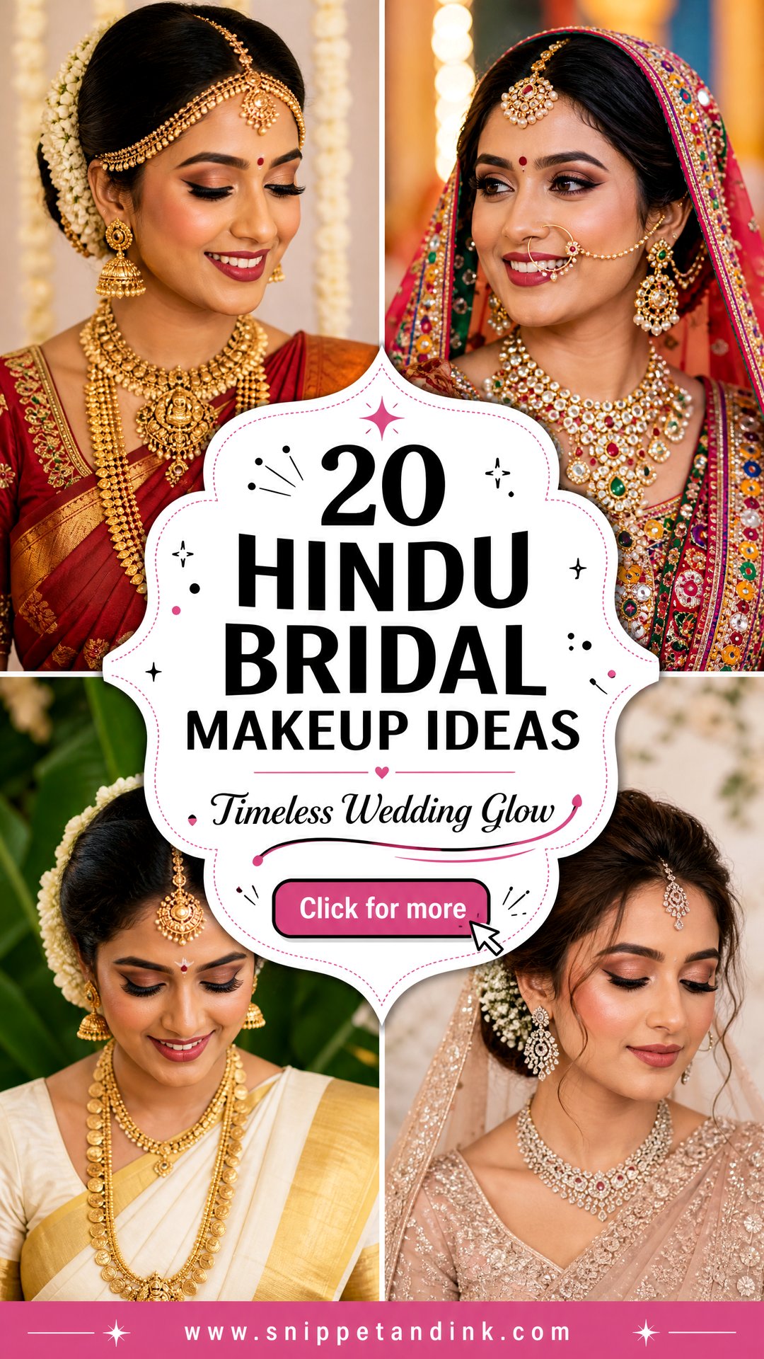 20 Hindu Bridal Makeup Ideas for a Timeless Wedding Glow - 20 Hindu Bridal Makeup Ideas for a Timeless Wedding Glow
