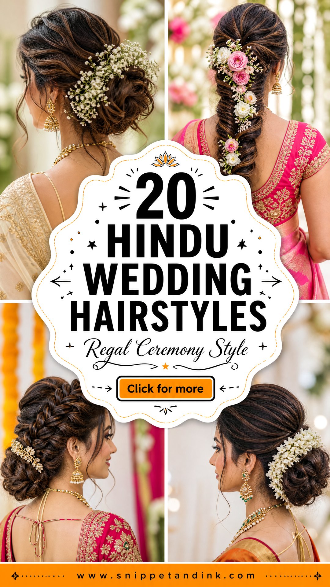 20 Hindu Wedding Hairstyles for a Regal Ceremony Look - 20 Hindu Wedding Hairstyles for a Regal Ceremony Look