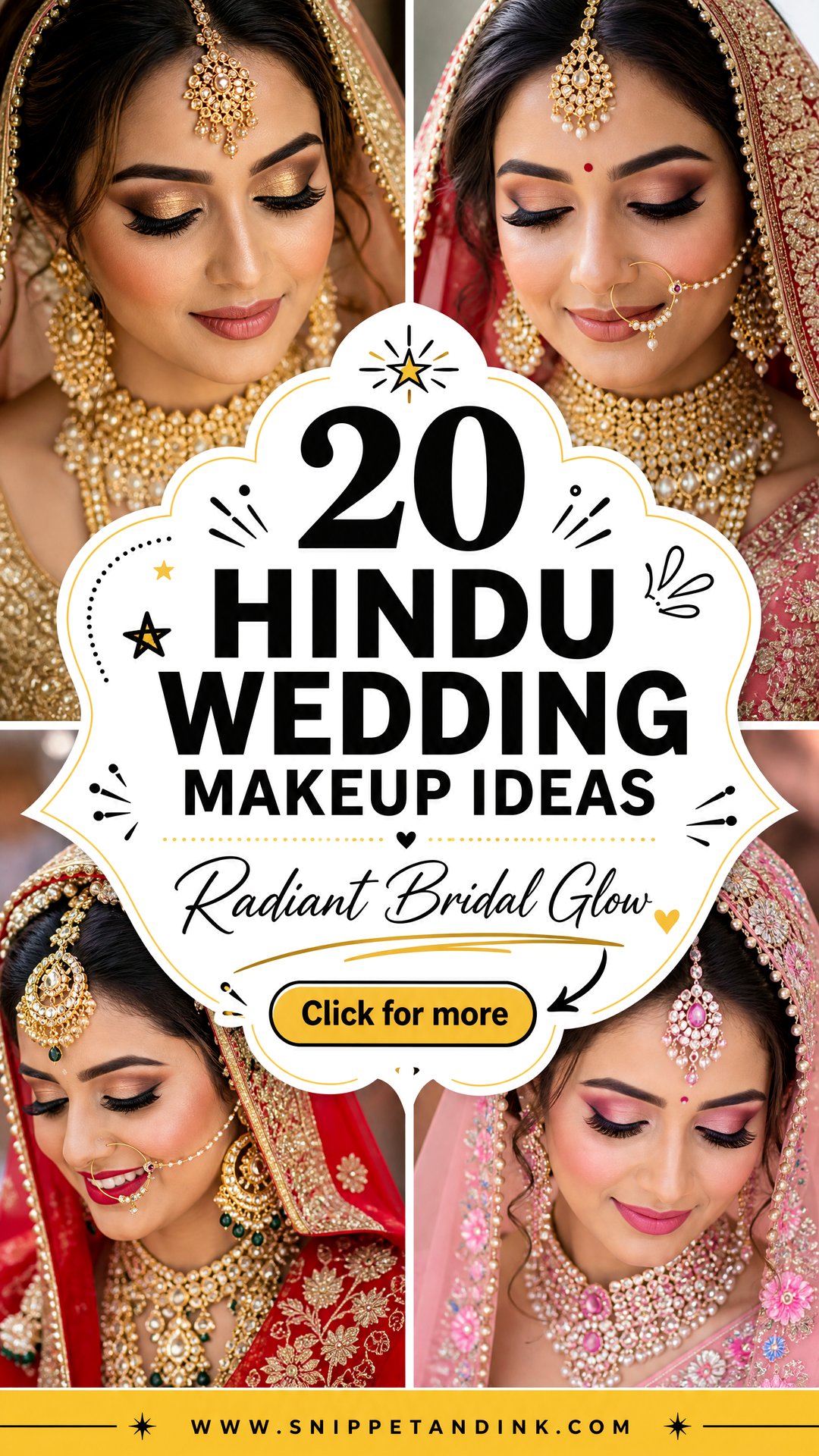 20 Hindu Wedding Makeup Ideas for a Radiant Bridal Glow - 20 Hindu Wedding Makeup Ideas for a Radiant Bridal Glow