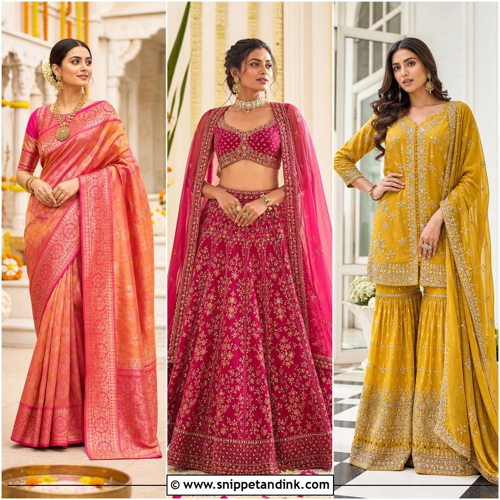 20 Hindu Wedding Outfit Ideas for Guests and Brides This Season