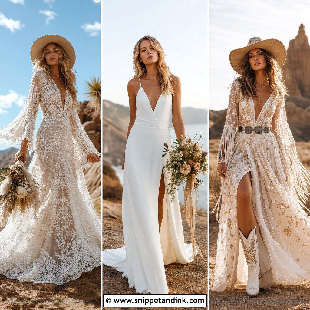 20 Hippie Wedding Dresses for Free-Spirited Boho Brides