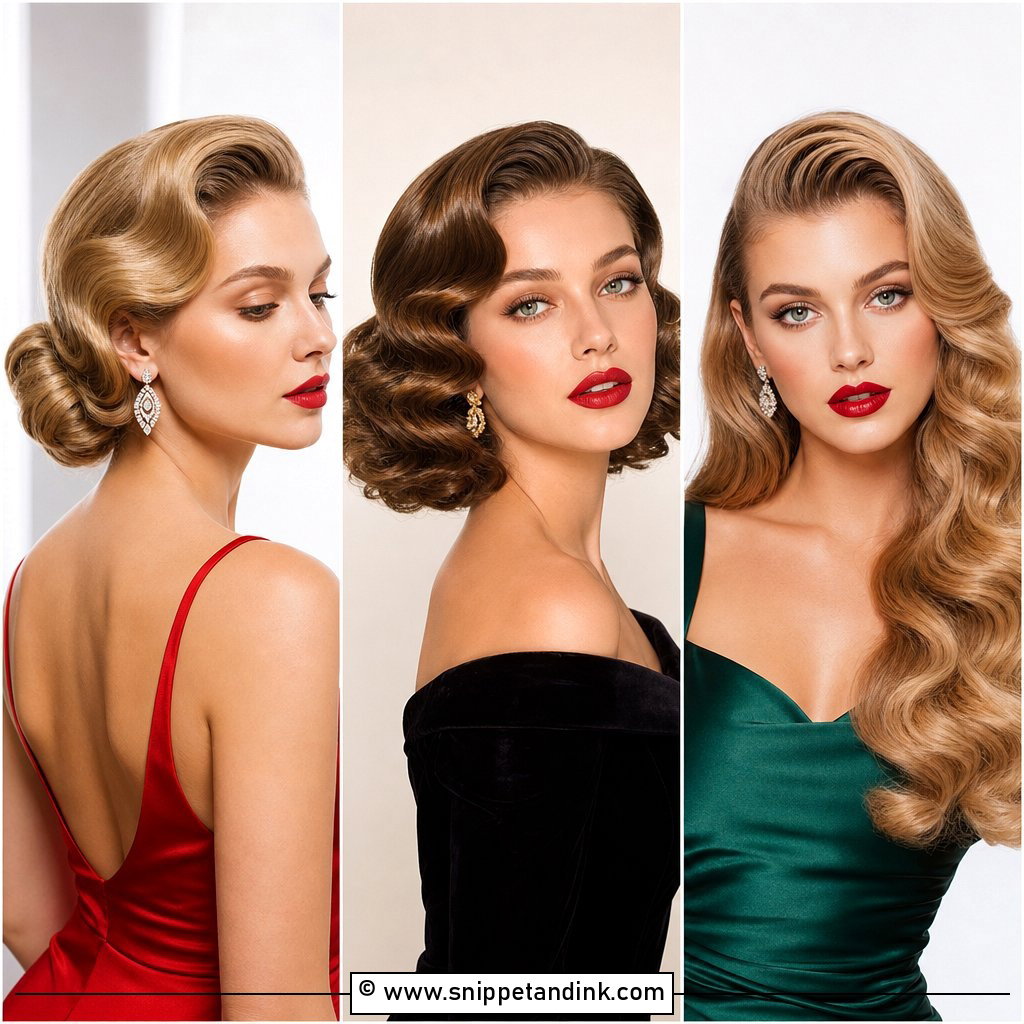 20 Hollywood Waves Wedding Hair Ideas for Timeless Glam