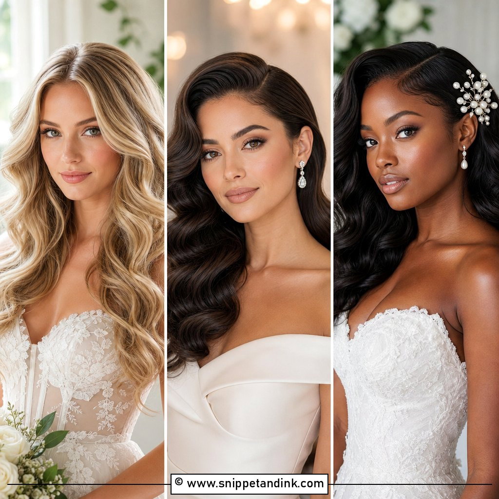 20 Hollywood Waves Wedding Hairstyles for Classic Brides