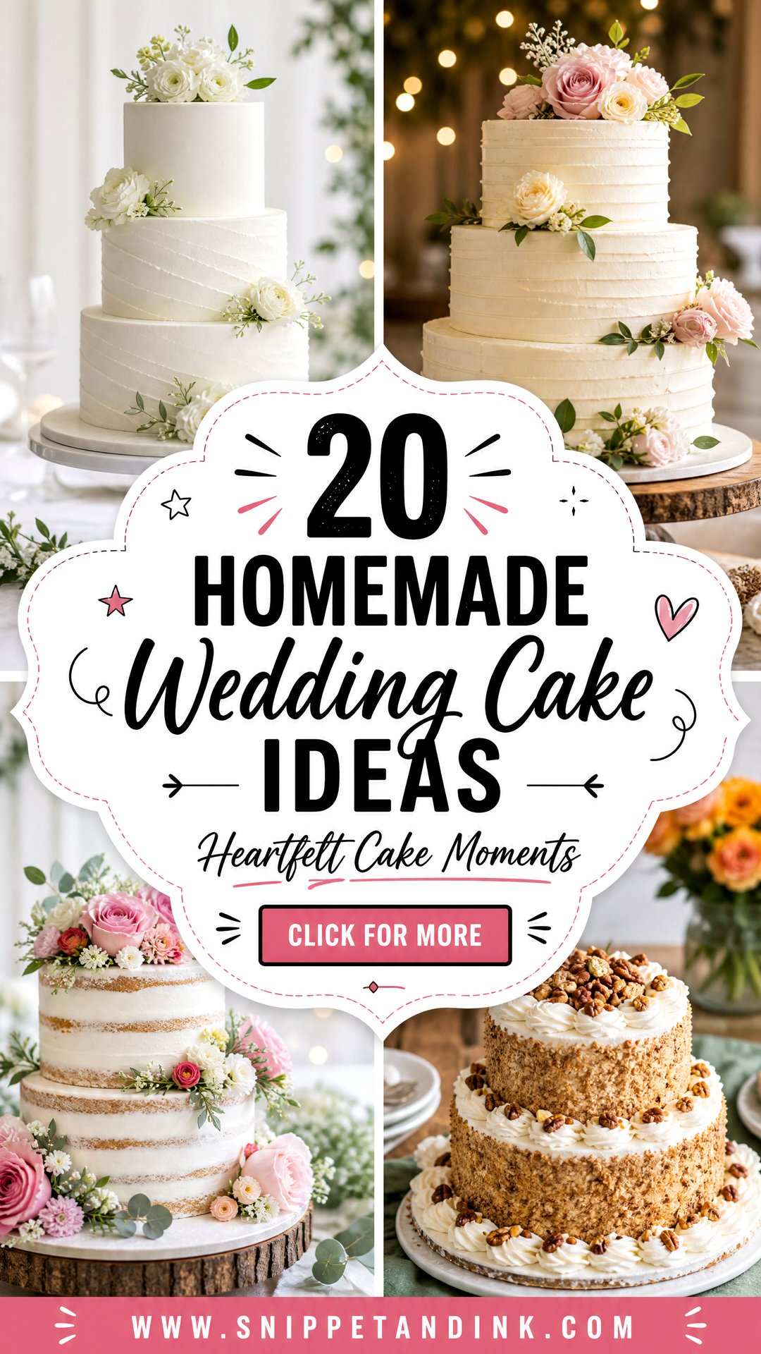 20 Homemade Wedding Cake Ideas for Heartfelt Celebrations - 20 Homemade Wedding Cake Ideas for Heartfelt Celebrations