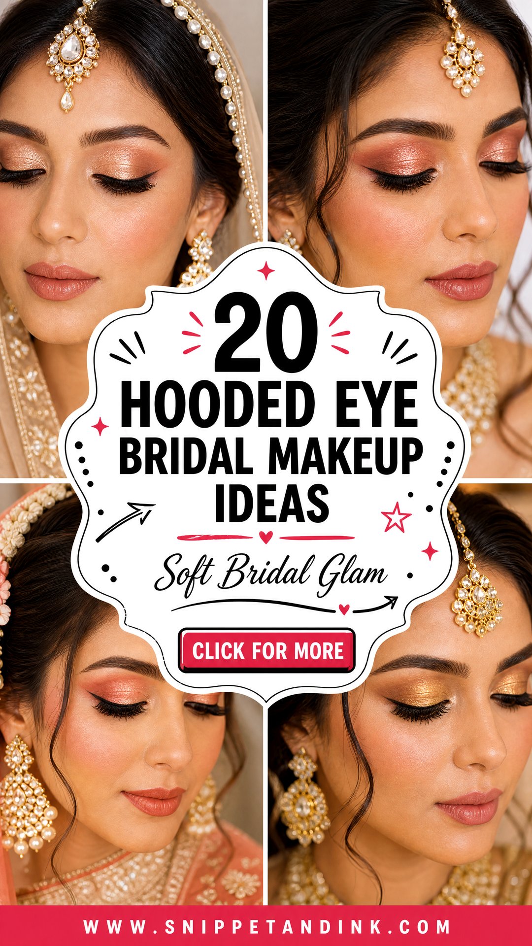 20 Hooded Eye Bridal Makeup Ideas for Soft Glam Looks - 20 Hooded Eye Bridal Makeup Ideas for Soft Glam Looks