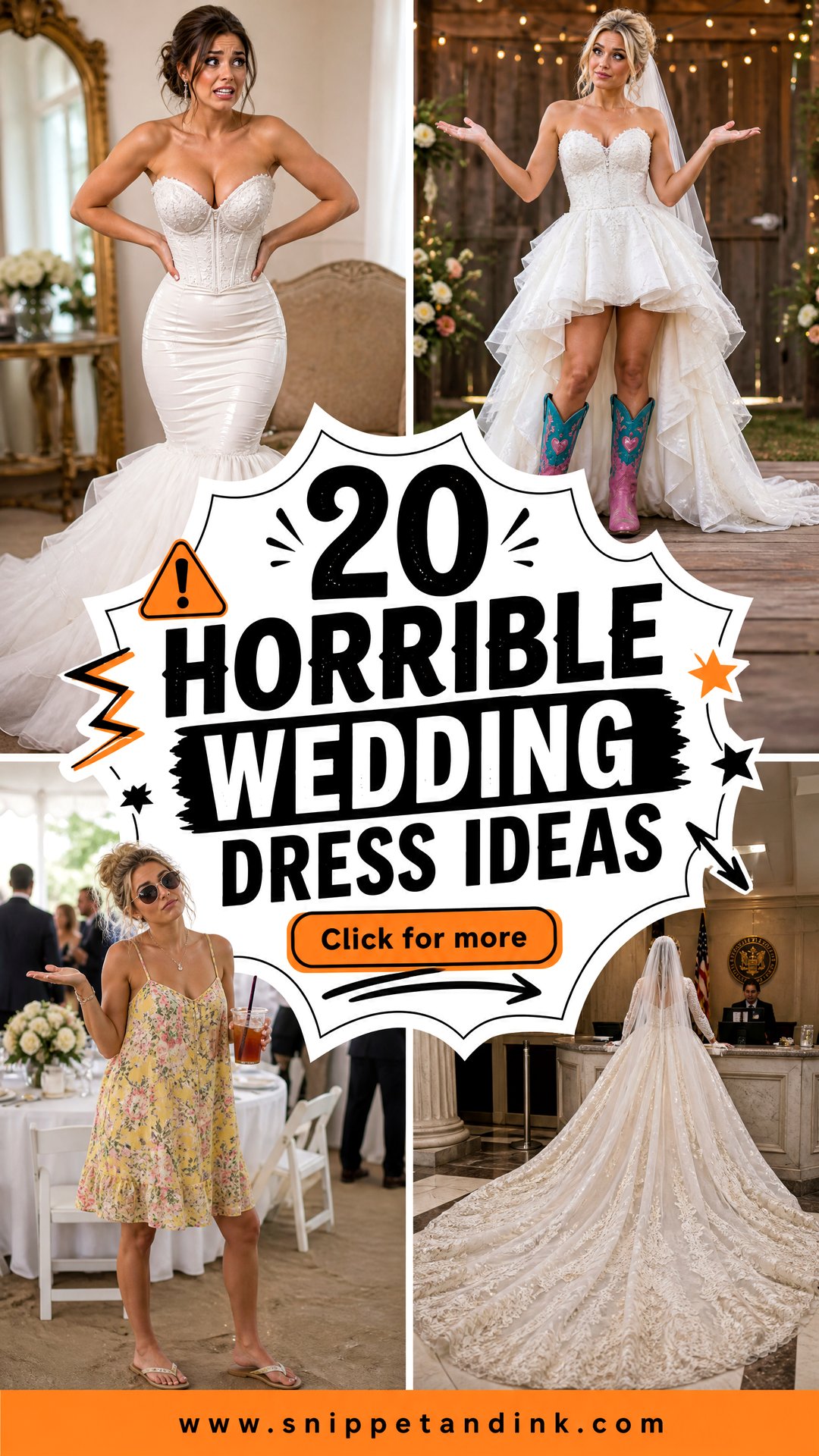 20 Horrible Wedding Dress Ideas Wild Bridal Looks You Wont Forget - 20 Horrible Wedding Dress Ideas: Wild Bridal Looks You Won’t Forget