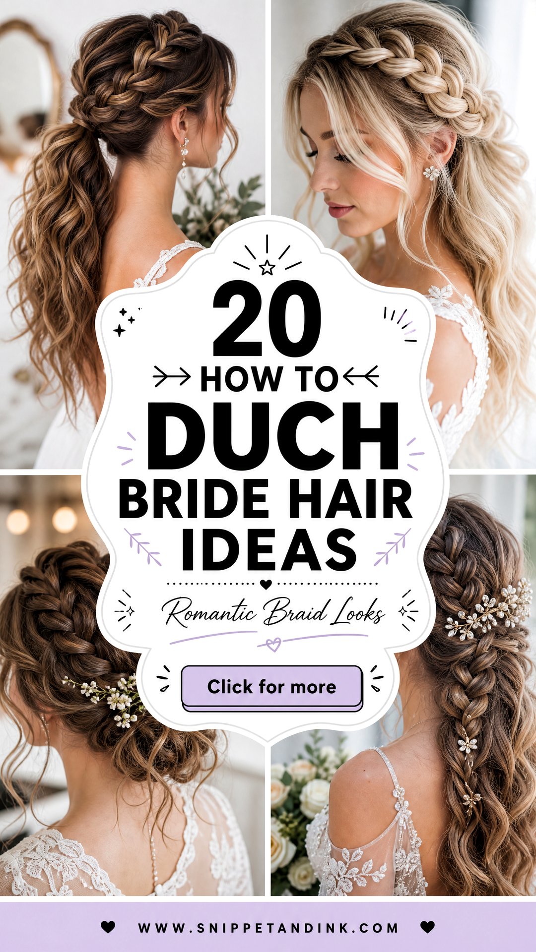 20 How to Duch Bride Hair Ideas for Romantic Looks This Season - 20 How to Duch Bride Hair Ideas for Romantic Looks This Season