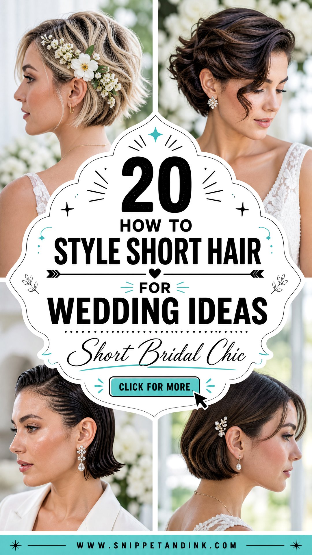 20 How to Style Short Hair for Wedding Ideas Brides Love - 20 How to Style Short Hair for Wedding Ideas Brides Love