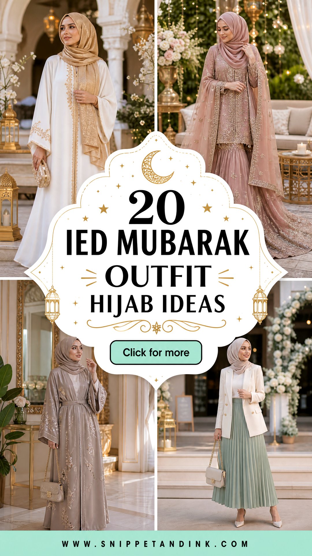 20 Ied Mubarak Outfit Hijab Ideas for Elegant Celebrations - 20 Ied Mubarak Outfit Hijab Ideas for Elegant Celebrations