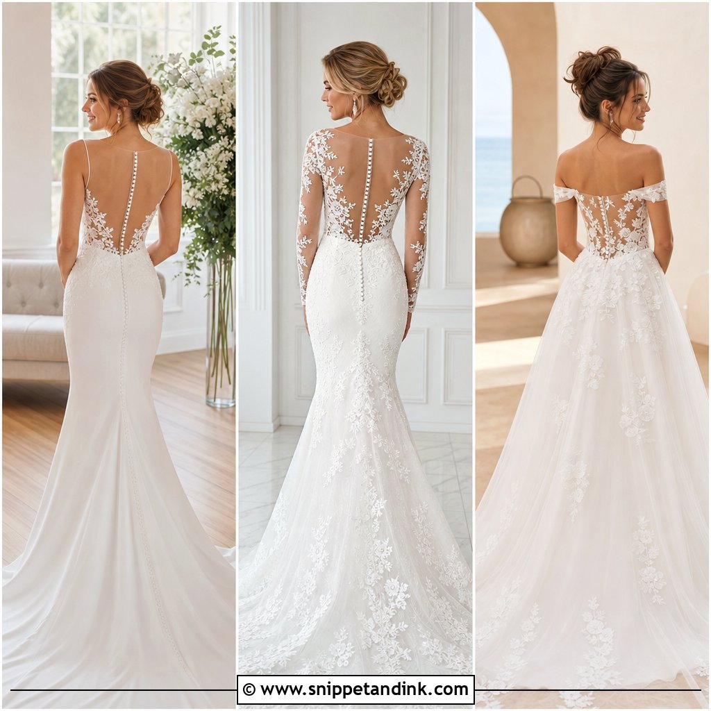 20 Illusion Back Wedding Dress Ideas: Elegant Details Brides Love