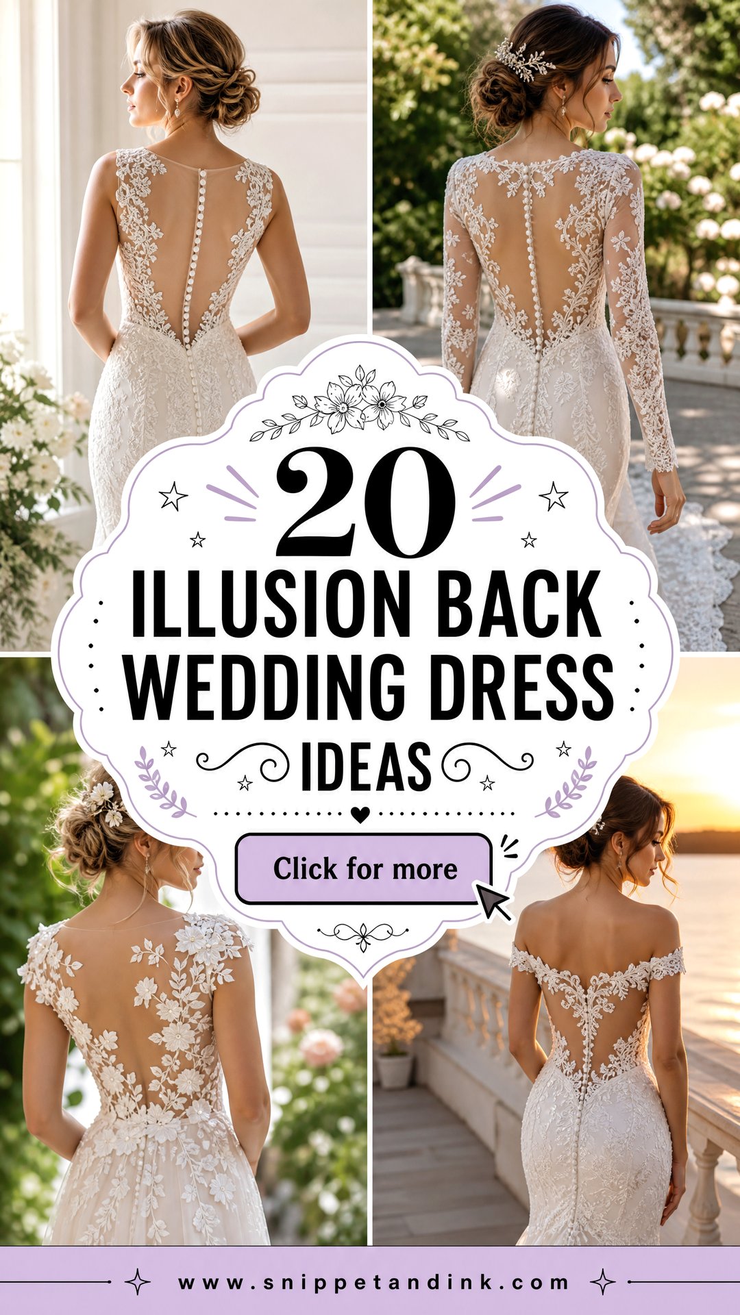 20 Illusion Back Wedding Dress Ideas Elegant Details Brides Love - 20 Illusion Back Wedding Dress Ideas: Elegant Details Brides Love