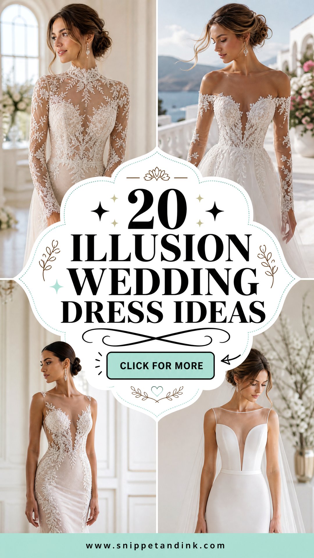 20 Illusion Wedding Dress Ideas Dreamy Styles for Modern Brides - 20 Illusion Wedding Dress Ideas: Dreamy Styles for Modern Brides