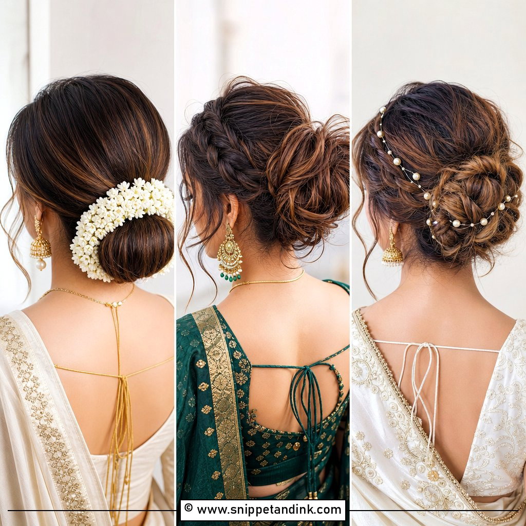 20 Indian Bridal Bun Ideas for Elegant Wedding Glam Today
