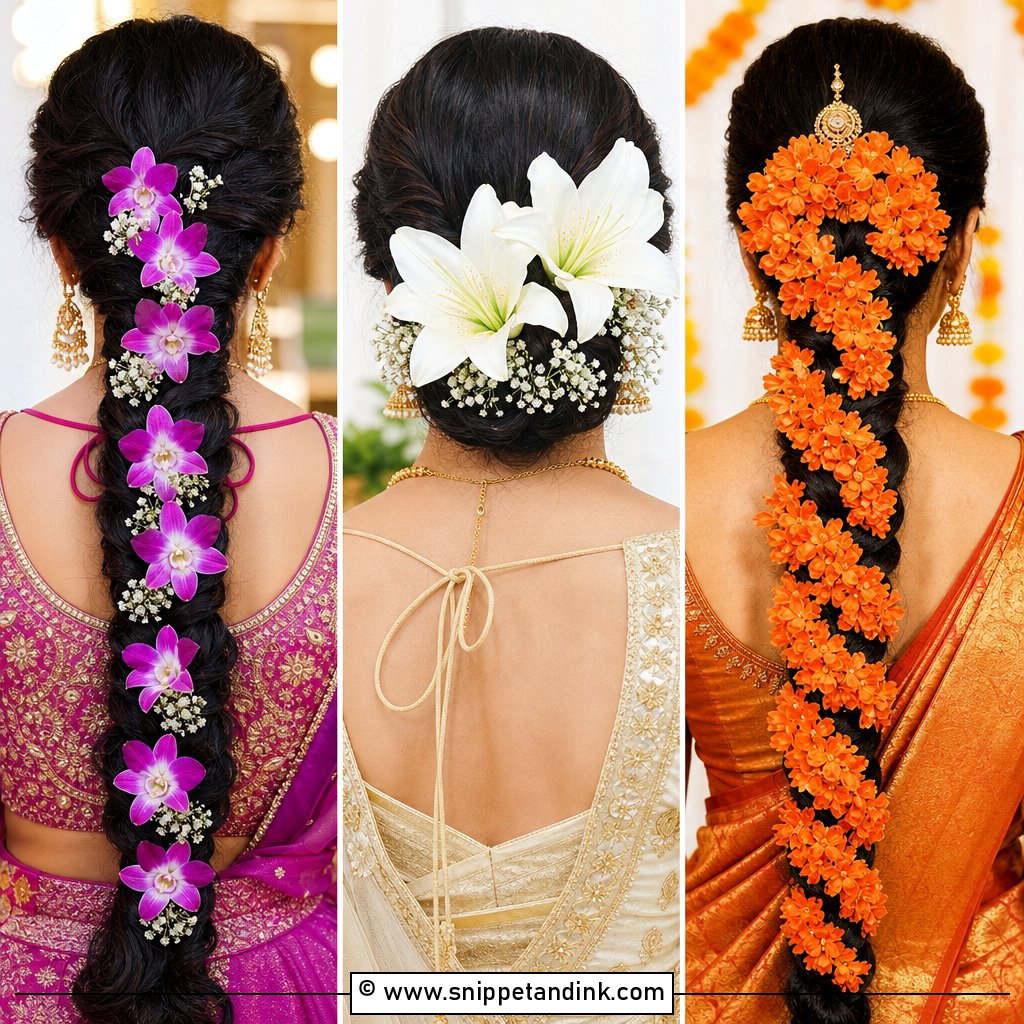 20 Indian Bridal Flowers for Hair to Elevate Your Look