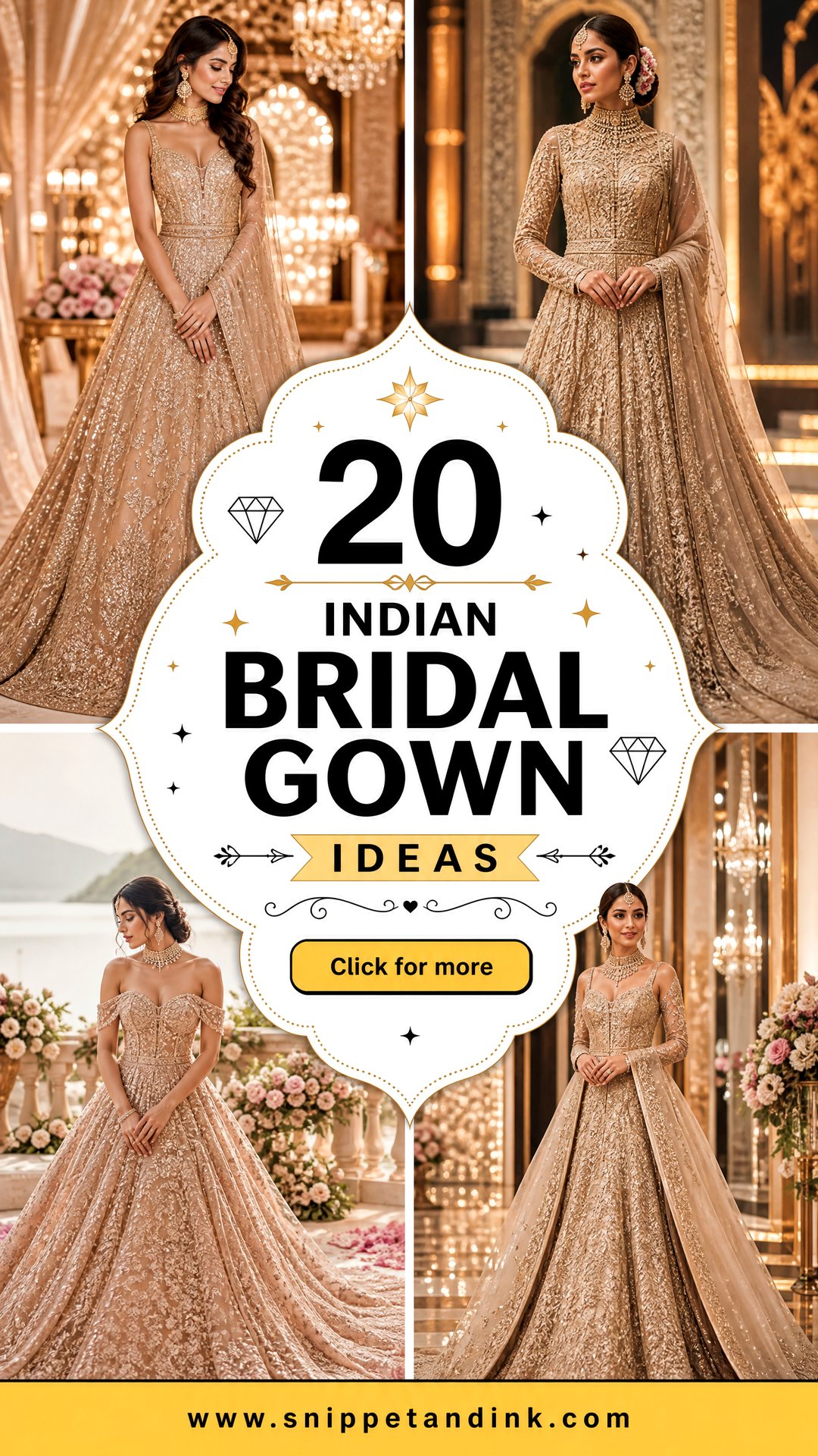 20 Indian Bridal Gown Ideas Elegant Styles for Modern Brides - 20 Indian Bridal Gown Ideas: Elegant Styles for Modern Brides