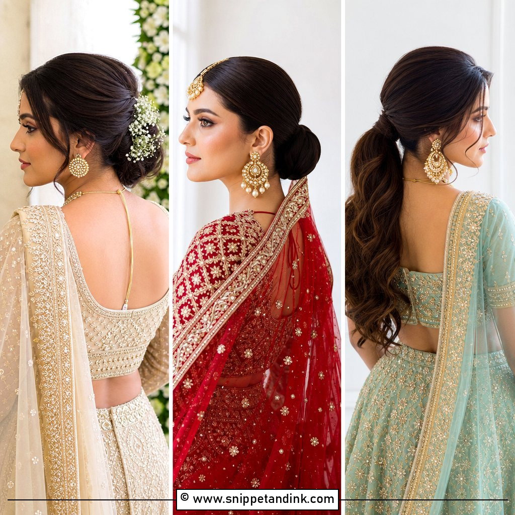 20 Indian Bridal Hairstyles with Dupatta for Queens Today