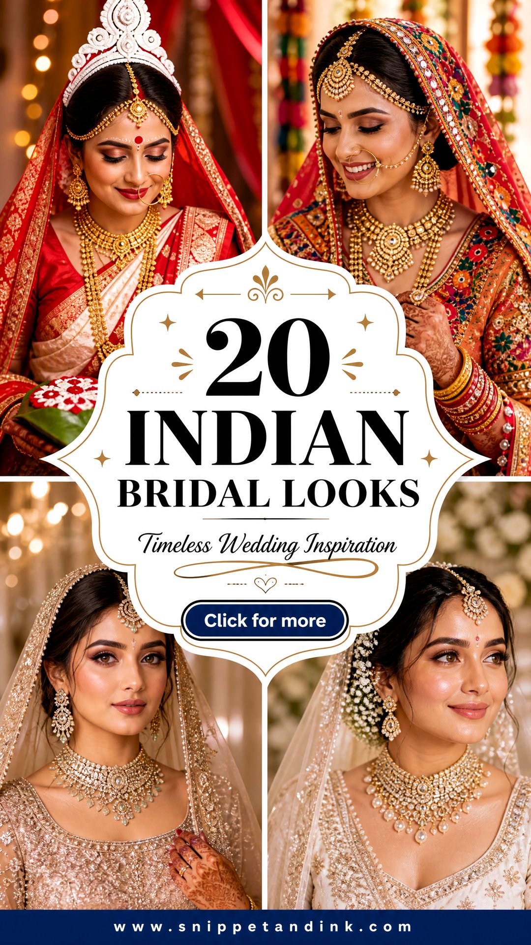 20 Indian Bridal Looks for Timeless Wedding Inspiration - 20 Indian Bridal Looks for Timeless Wedding Inspiration