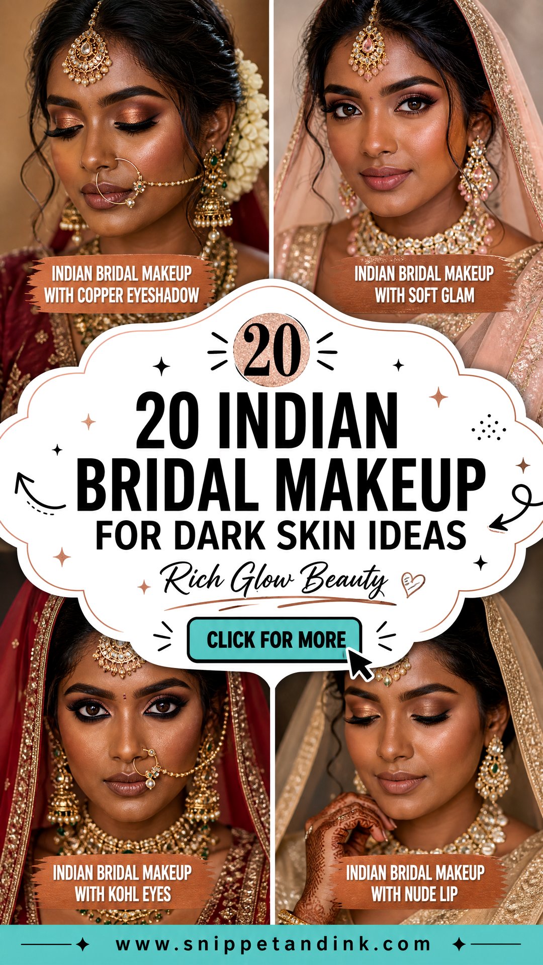 20 Indian Bridal Makeup for Dark Skin Ideas That Glow - 20 Indian Bridal Makeup for Dark Skin Ideas That Glow