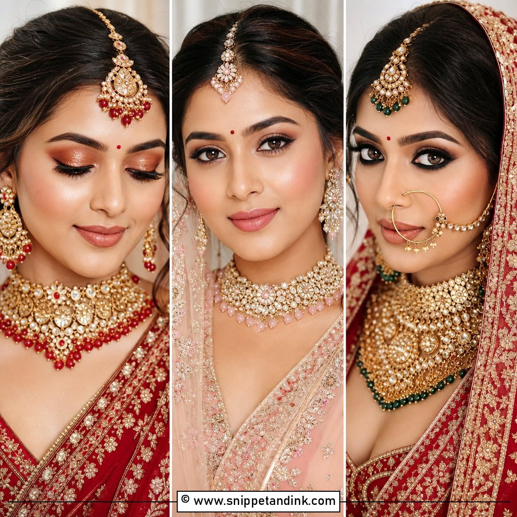 20 Indian Bridal Makeup for Dark Skin Ideas That Glow