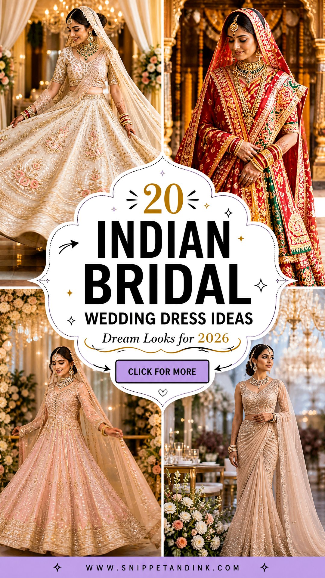 20 Indian Bridal Wedding Dress Ideas Dream Looks for 2026 - 20 Indian Bridal Wedding Dress Ideas: Dream Looks for 2026