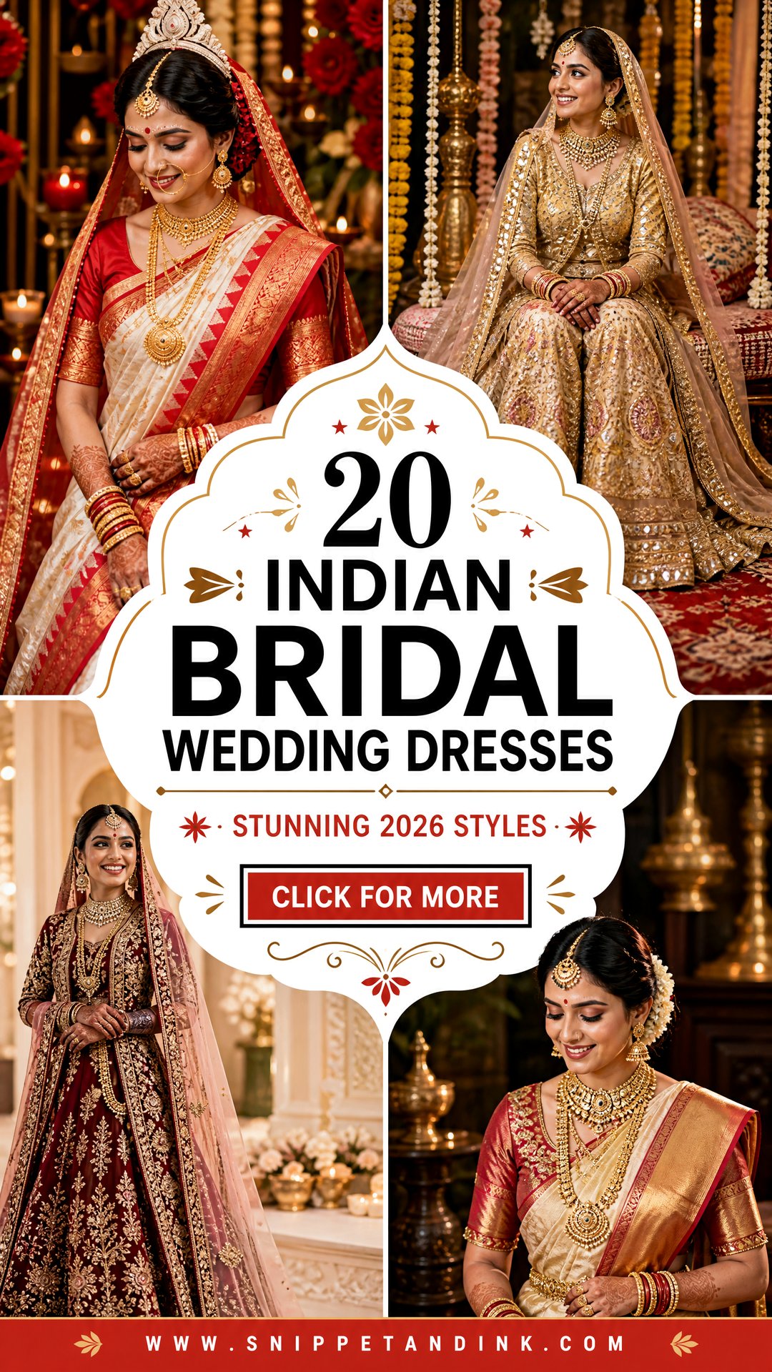 20 Indian Bridal Wedding Dresses Stunning 2026 Styles - 20 Indian Bridal Wedding Dresses: Stunning 2026 Styles