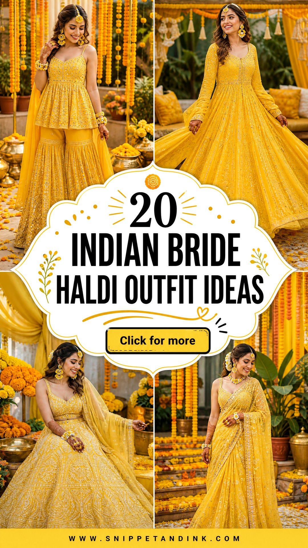 20 Indian Bride Haldi Outfit Ideas for a Radiant Celebration - 20 Indian Bride Haldi Outfit Ideas for a Radiant Celebration