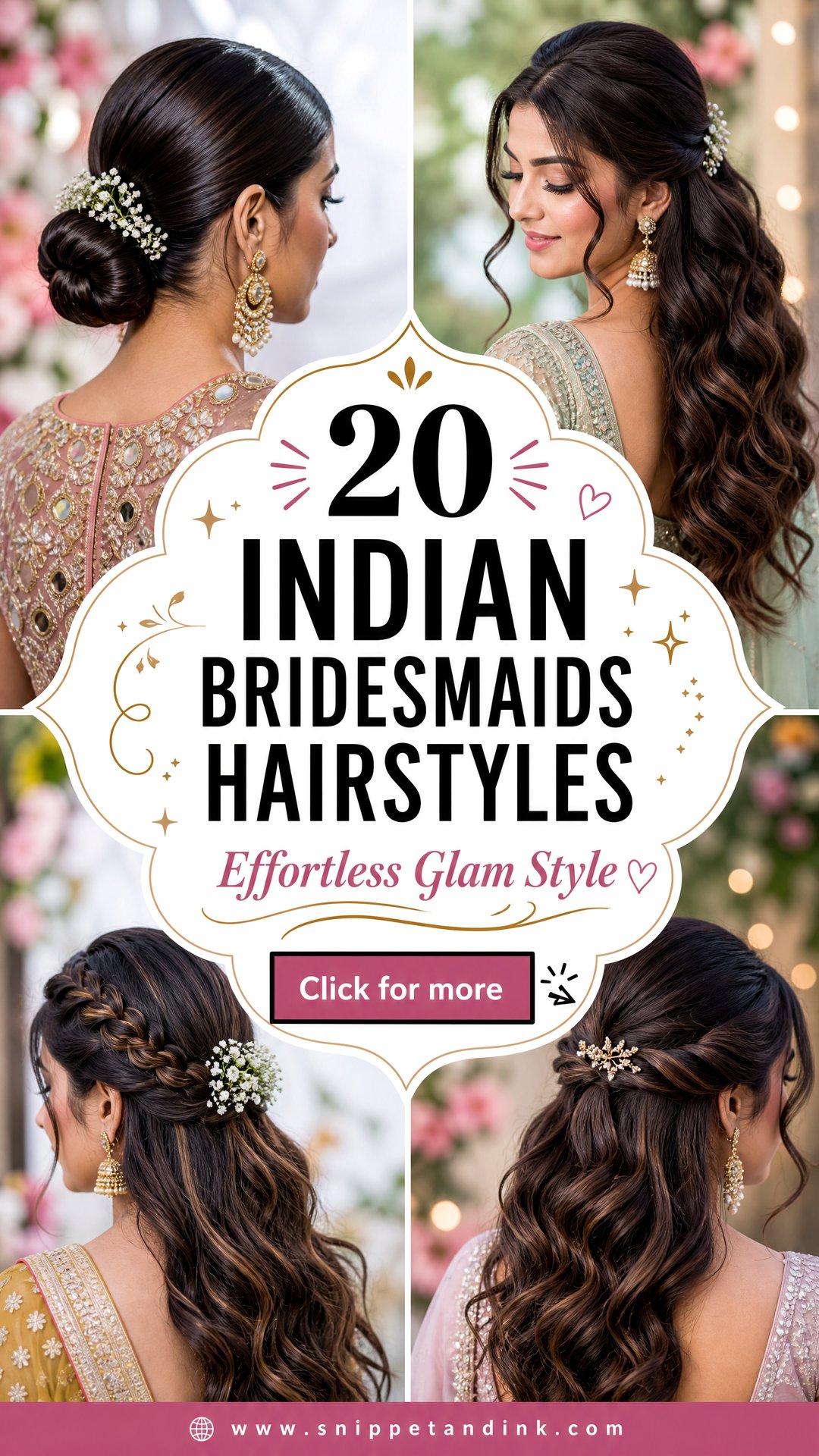 20 Indian Bridesmaids Hairstyles for Effortless Glam - 20 Indian Bridesmaids Hairstyles for Effortless Glam