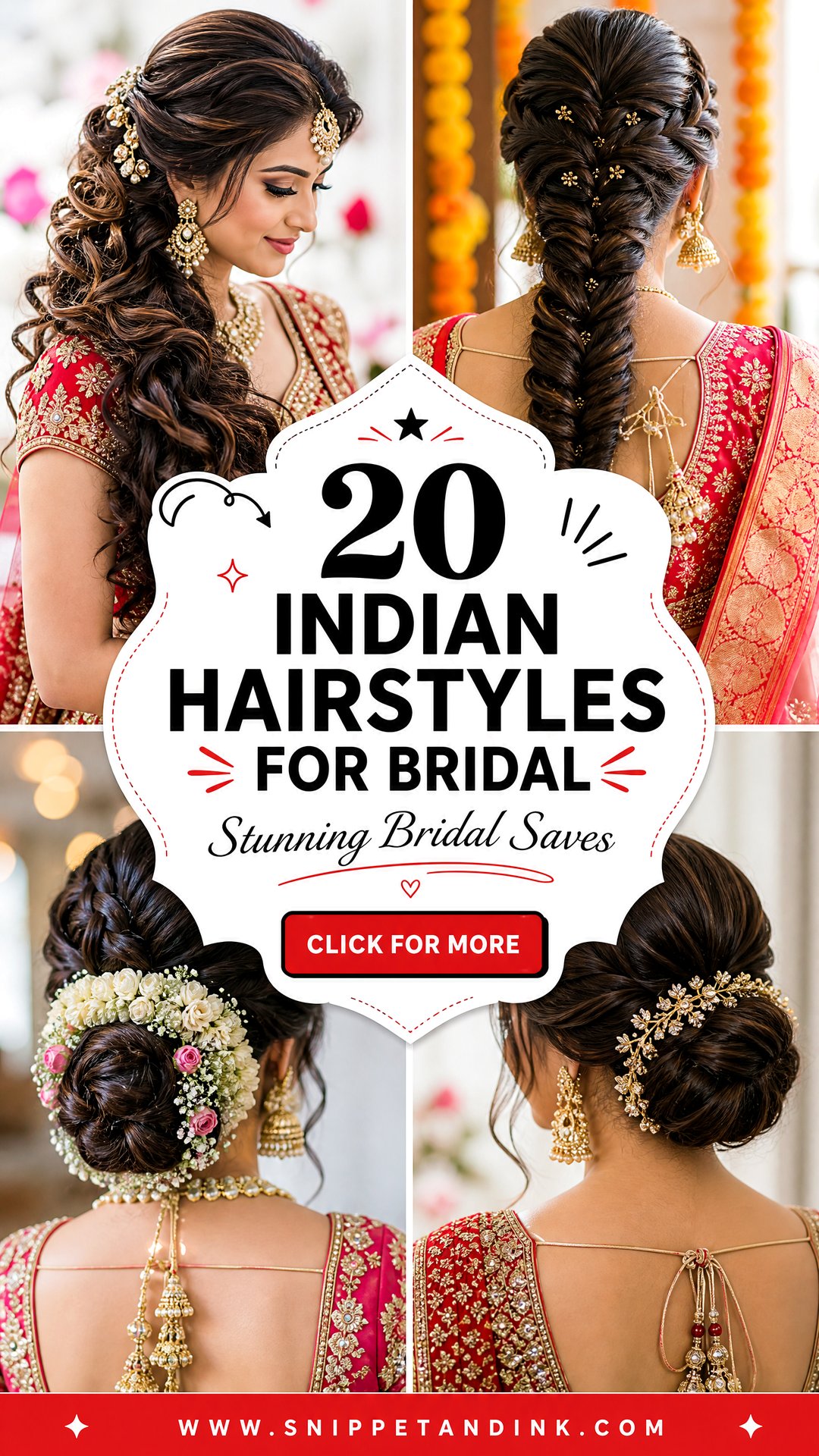 20 Indian Hairstyles for Bridal Stunning Looks to Save - 20 Indian Hairstyles for Bridal: Stunning Looks to Save