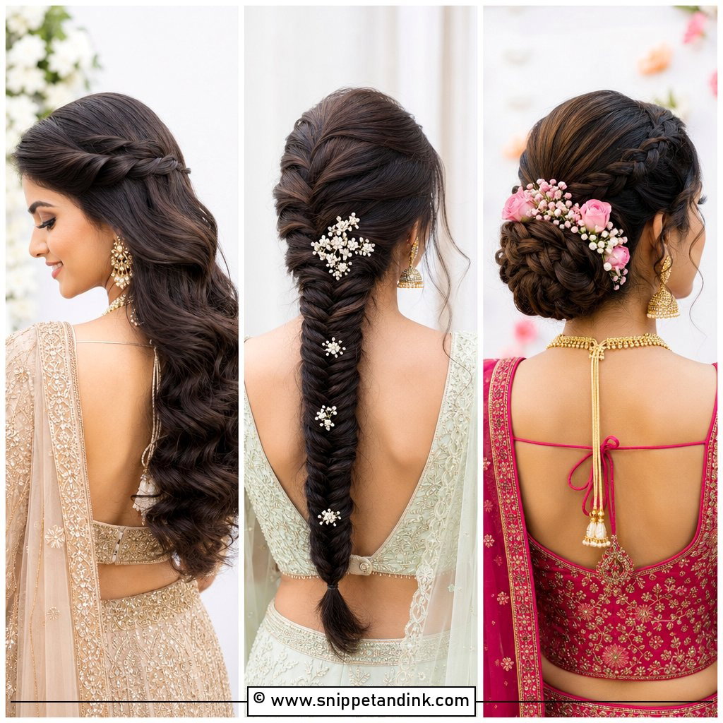 20 Indian Hairstyles for Bridal Stunning Looks to Save