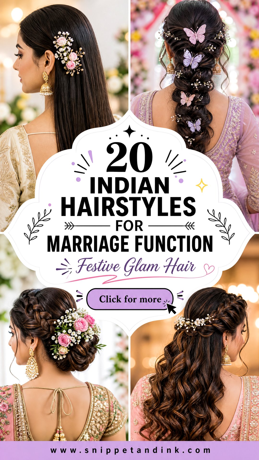 20 Indian Hairstyles for Marriage Function Festive Glam - 20 Indian Hairstyles for Marriage Function: Festive Glam