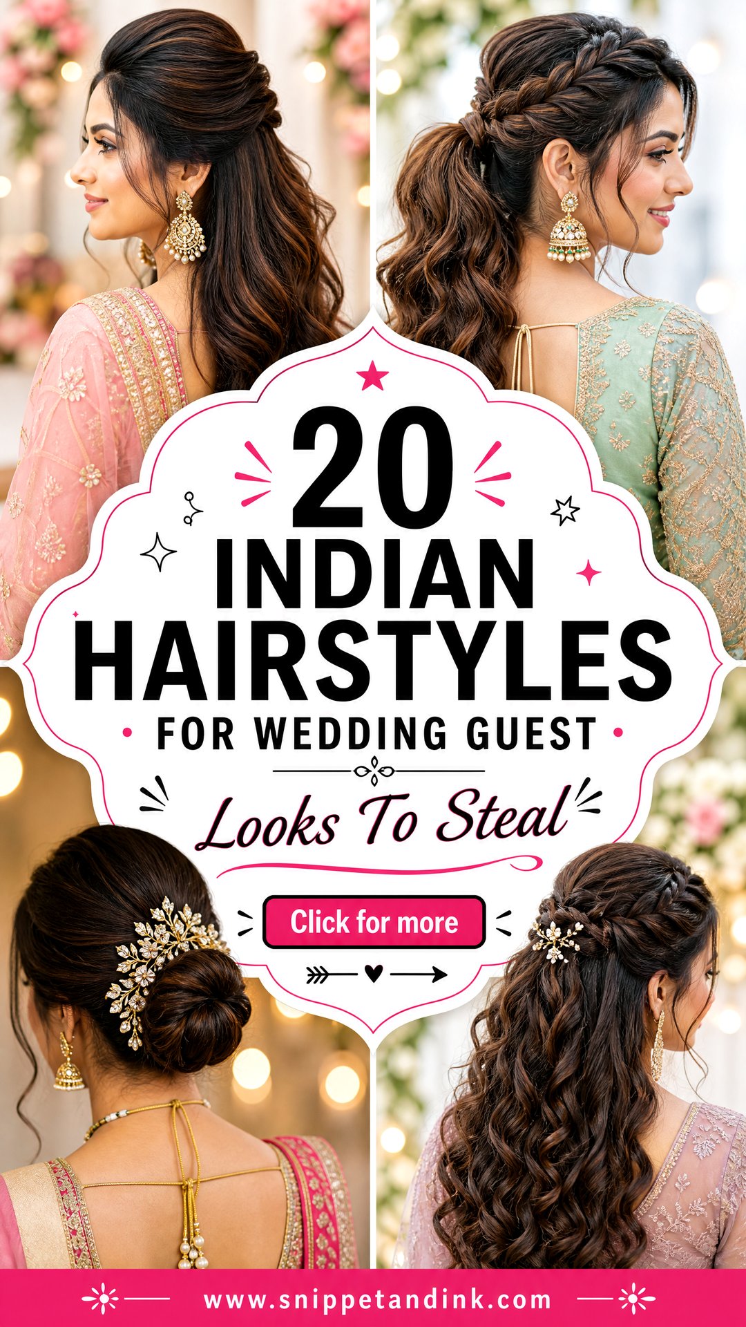 20 Indian Hairstyles for Wedding Guest Looks to Steal - 20 Indian Hairstyles for Wedding Guest Looks to Steal