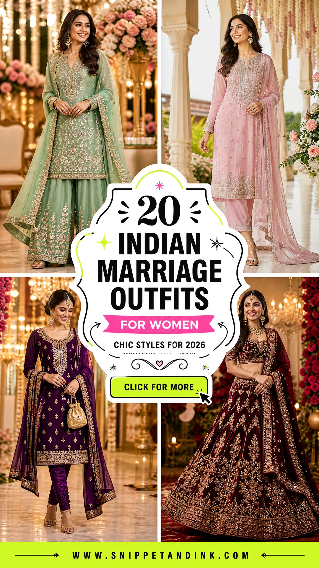 20 Indian Marriage Outfits for Women Chic Styles for 2026 - 20 Indian Marriage Outfits for Women: Chic Styles for 2026